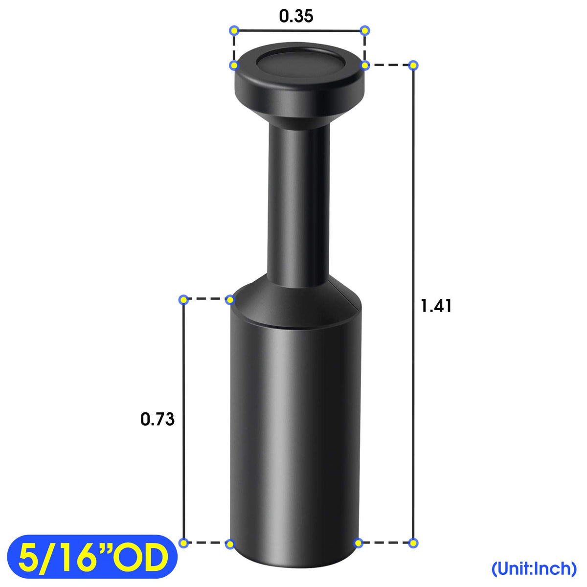 TAILONZ 5/16 Inch Push-to-Connect Fitting Pneumatic Plug PP-5/16 10Pcs