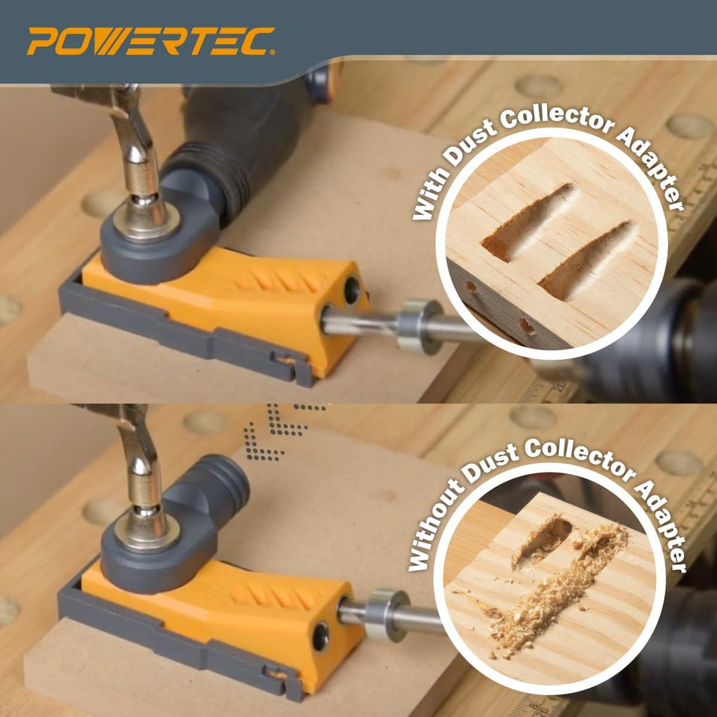 Pocket Hole Jig Kit, Pocket Screw Jig, Woodworking Jigs with Adjustable Depth Drill Guides, 3/8" Drill Bit, Stop
