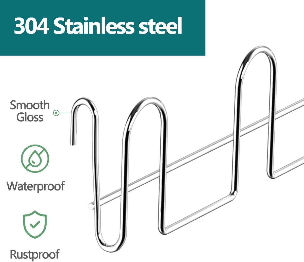 12 Inch, Stainless Steel Cup Drying Rack with 4 Hooks Kitchen Mug Holder