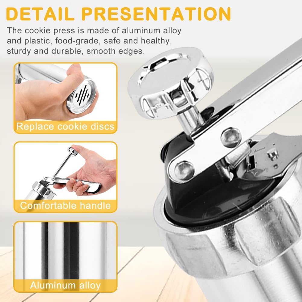 Stainless Steel Cookies Press Gun Manual Churro Maker Machine