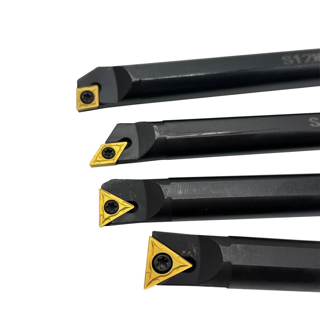 1/2in Indexable Turning Tool Holder Boring Bars with Carbide Turning Inserts