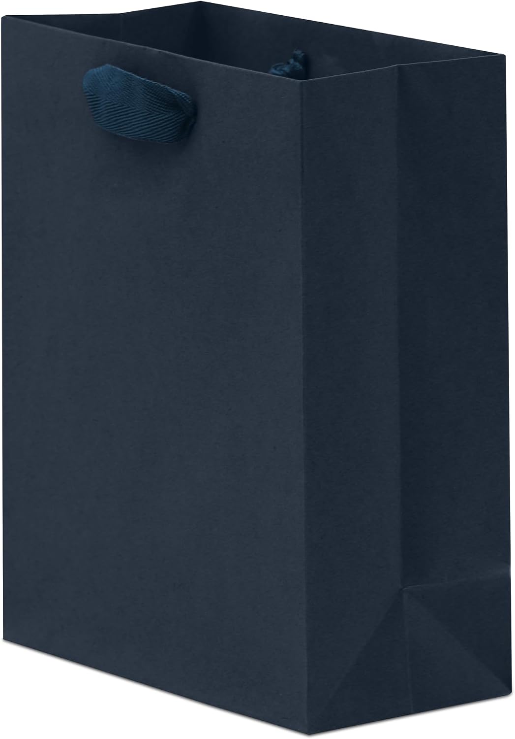 Navy Blue Gift Bags with Handles, 8x4x10, 50 Pack