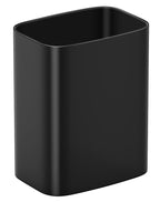 3.4 Gallons Bathroom Trash Can, Small Under Sink Wastebasket, Black