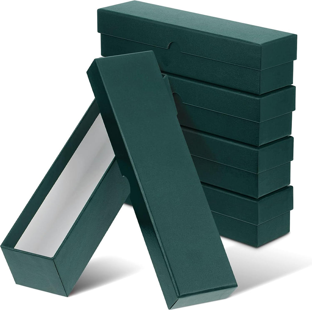 4 Pcs Coin Storage Box 2x2 Inch Flip Collectors Holders, Dark Green | Cardboard Holders for Coin Collection, Fits