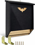 Bat Houses, Weatherproof Two Chamber Bat Box for Outdoors