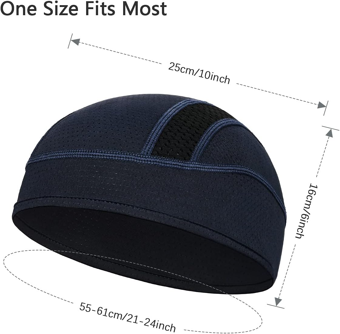 Cooling Skull Cap Breathable Mesh Sweat Control Helmet Liner for Men | Comfortable Nylon Material, Snug Fit, Non-Slip