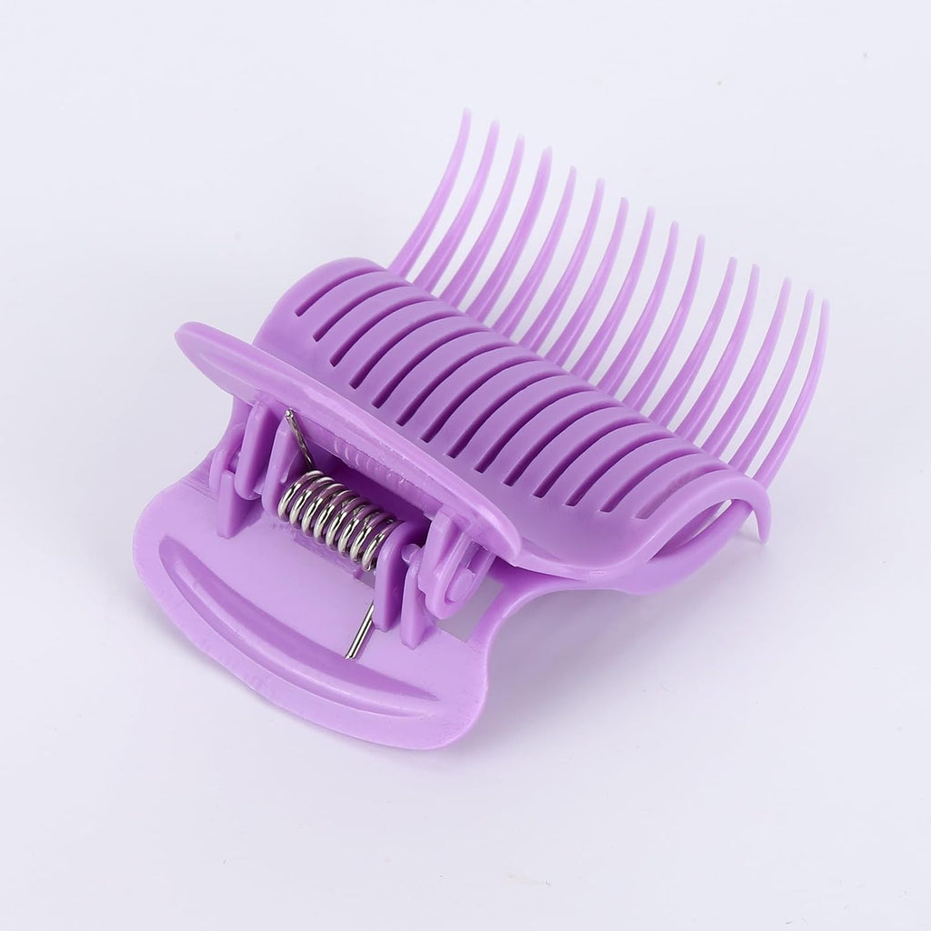 24 Hot Roller Clips for Hair Curler Claw Clip Replacement Hair Section Styling for Women Girls Purple