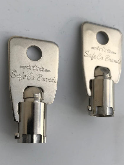 2 Keys to fit Speed Queen, Maytag etc. Service Panel - Commercial, Greenwald, Washing Machine SafeCo Brands (6010 ESD)