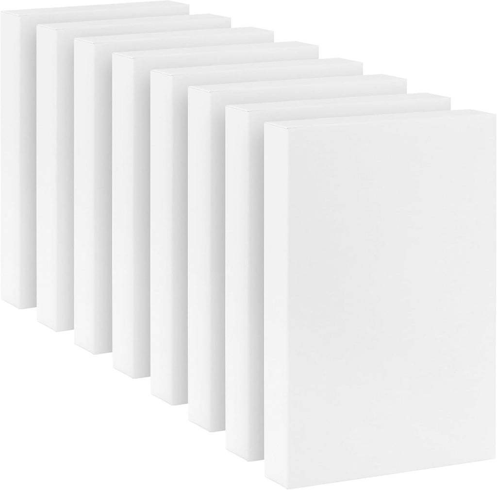 14" Medium Gift Boxes with Lids, 8-Pack (White Shirt Boxes)