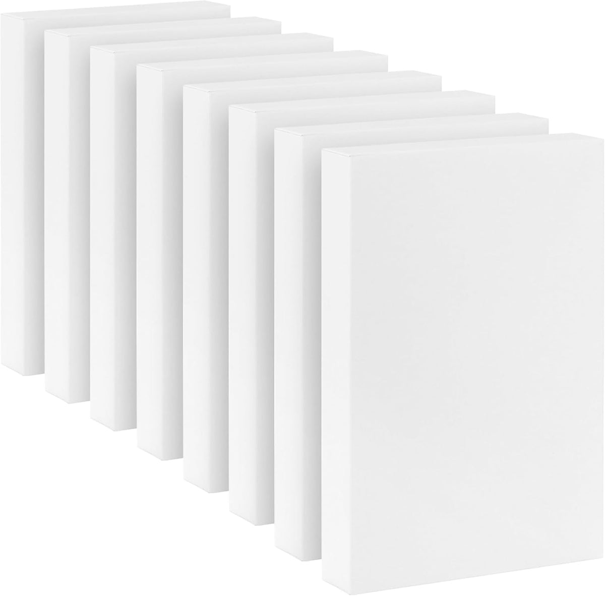 14" Medium Gift Boxes with Lids, 8-Pack (White Shirt Boxes)