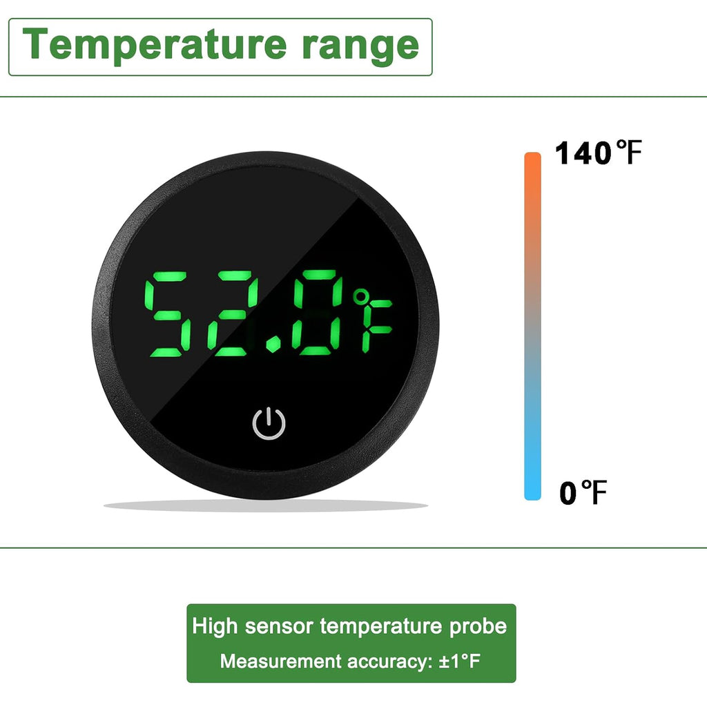Aquarium Thermometer Digital Fish Tank Thermometer with Spare Battery 2pack