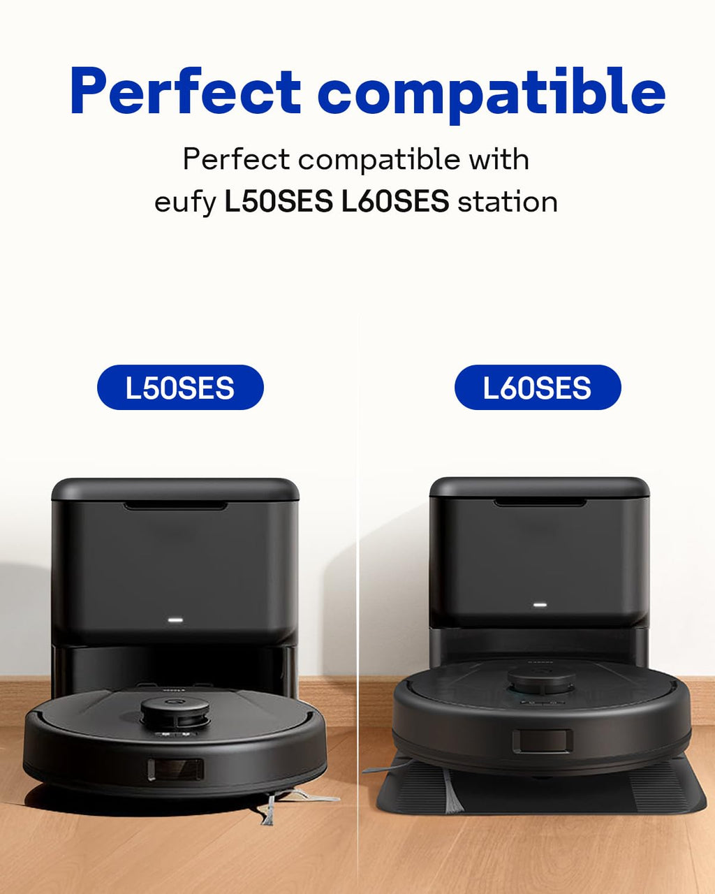 Replacement Dust bags for eufy L50 SES, L60 SES Self-Empty Station, Large Capacity,14 Pack