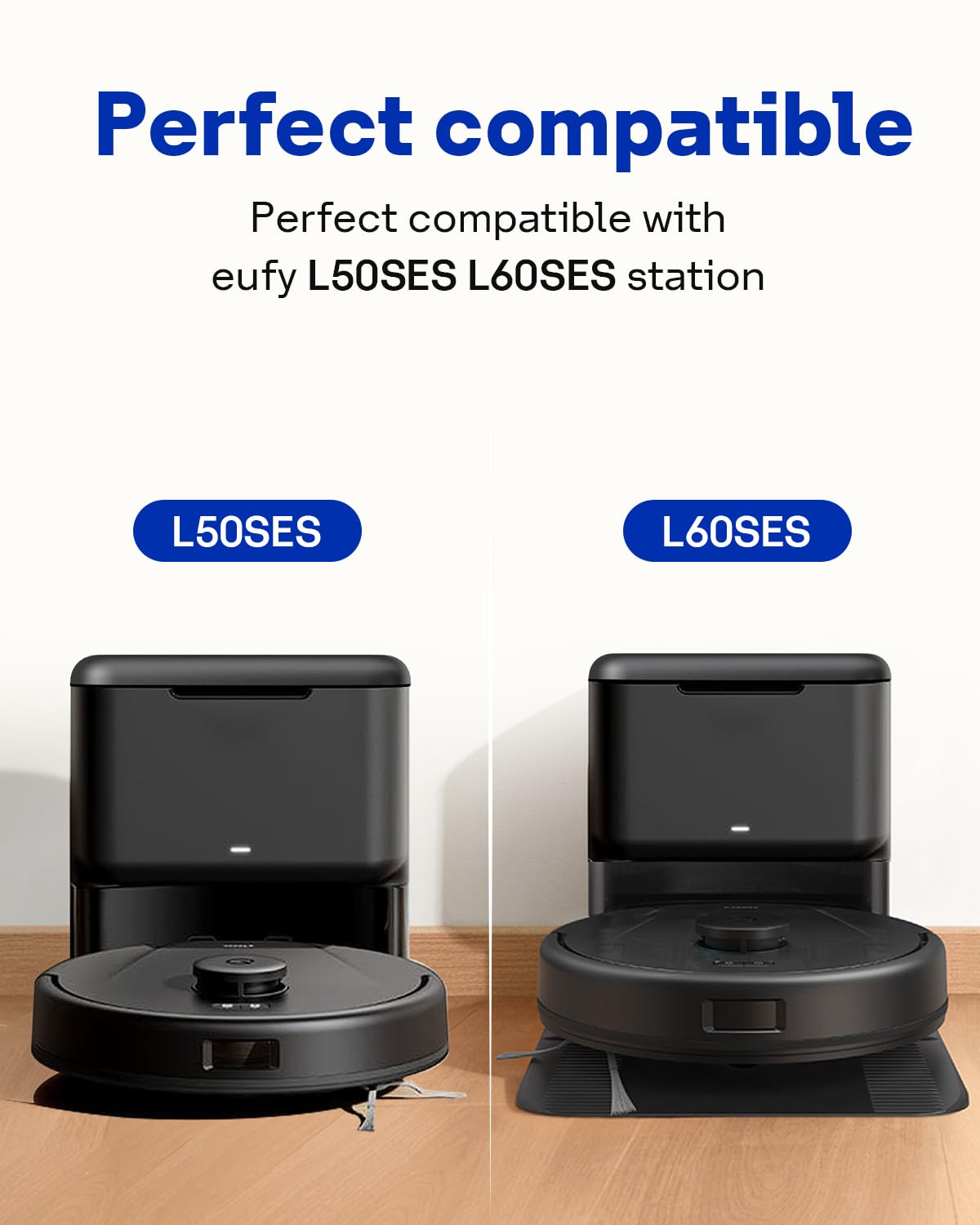 Replacement Dust bags for eufy L50 SES, L60 SES Self-Empty Station, Large Capacity,14 Pack