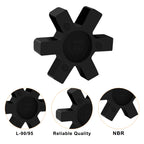 MingQiEven Spider Inserts for L Jaw Coupling, NBR Rubber 8-Pack Black