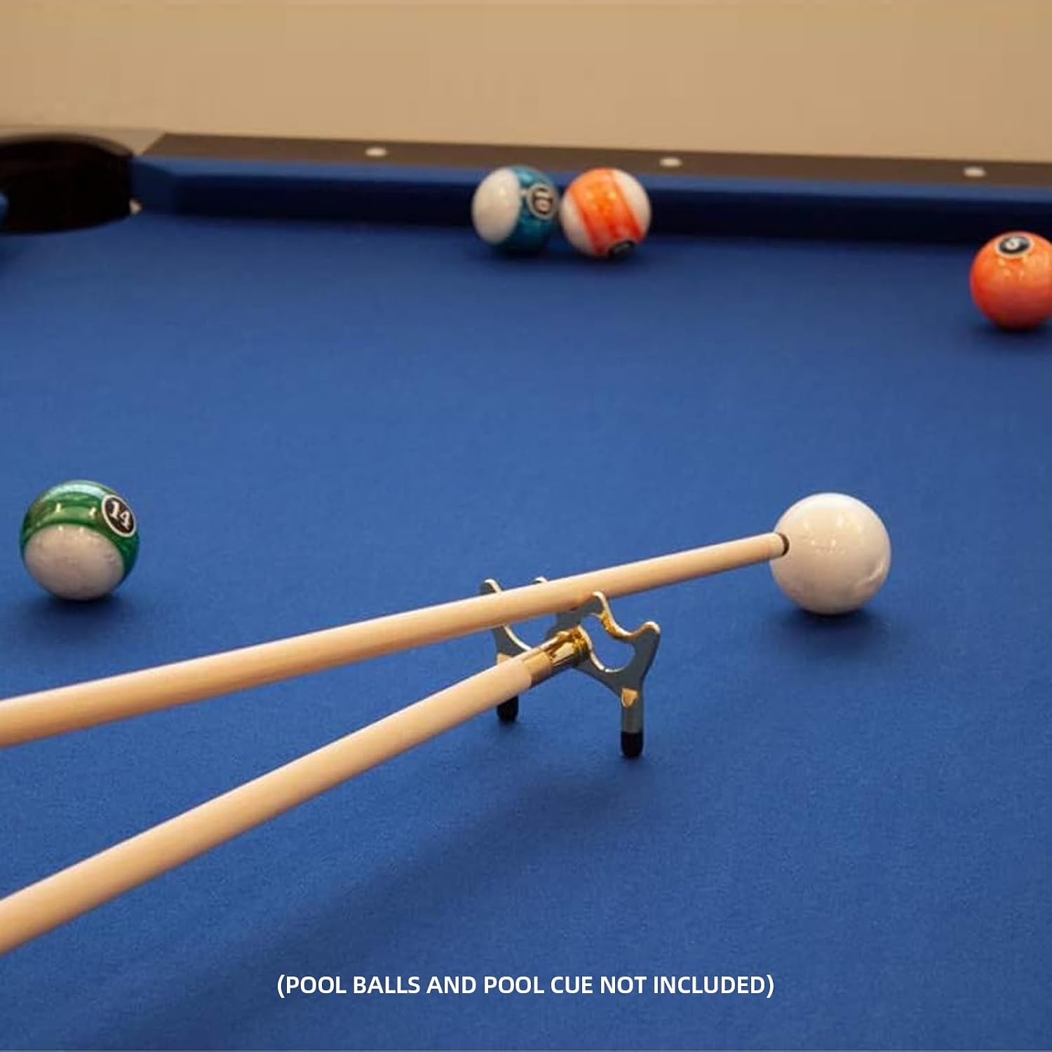 GSE Portable Billiard Bridge Head, Pool Cue Stick with Screw-on Bridge Head | Portable Bridge Cue Rest, Pool Bridge