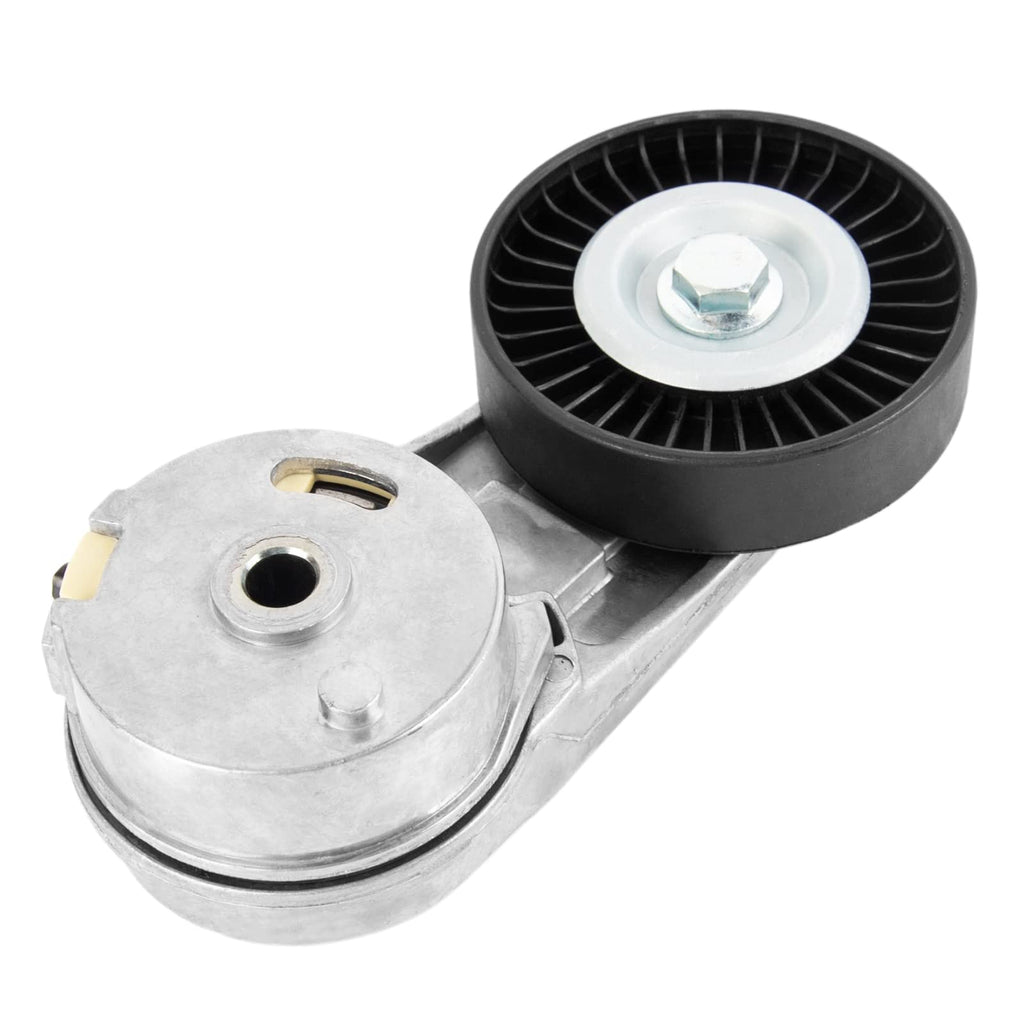 KAX 38177 Belt Tensioner Assembly with Pulley for Equinox, Malibu, Terrain, Cobalt, HHR, Verano, Ion, Cavalier, Vue, G6, Solstice, Classic, Aura, Sky, Regal, G5, L200, 9-3, LaCrosse, Alero, Sunfire