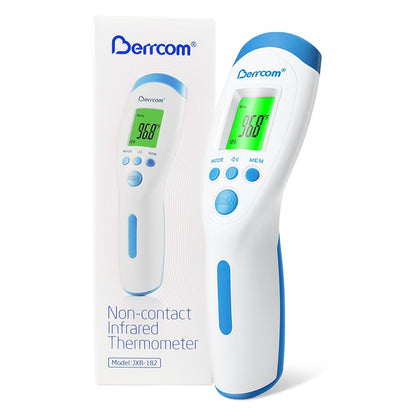 Non-Contact Infrared Forehead Thermometer for Adults and Kids, 3-in-1 Digital Fever Thermometers with LCD Display and