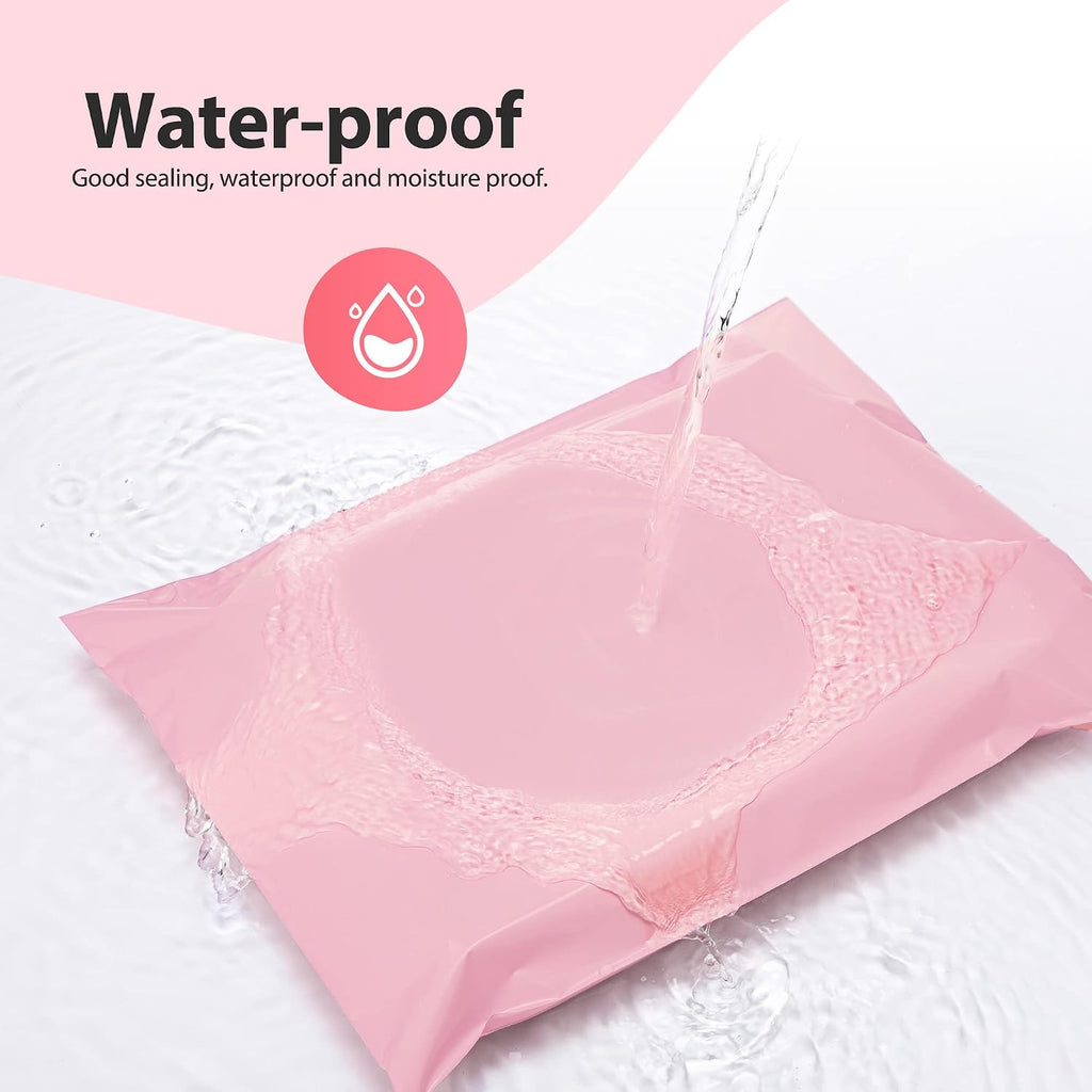 Poly Mailers 14.5x19 Inch 50pc Shipping Bags for Small Business Pink | Mailing Envelopes for Clothing,Self Seal