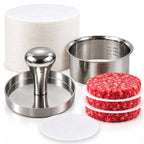 Stainless Steel Burger Press with Patty Ring