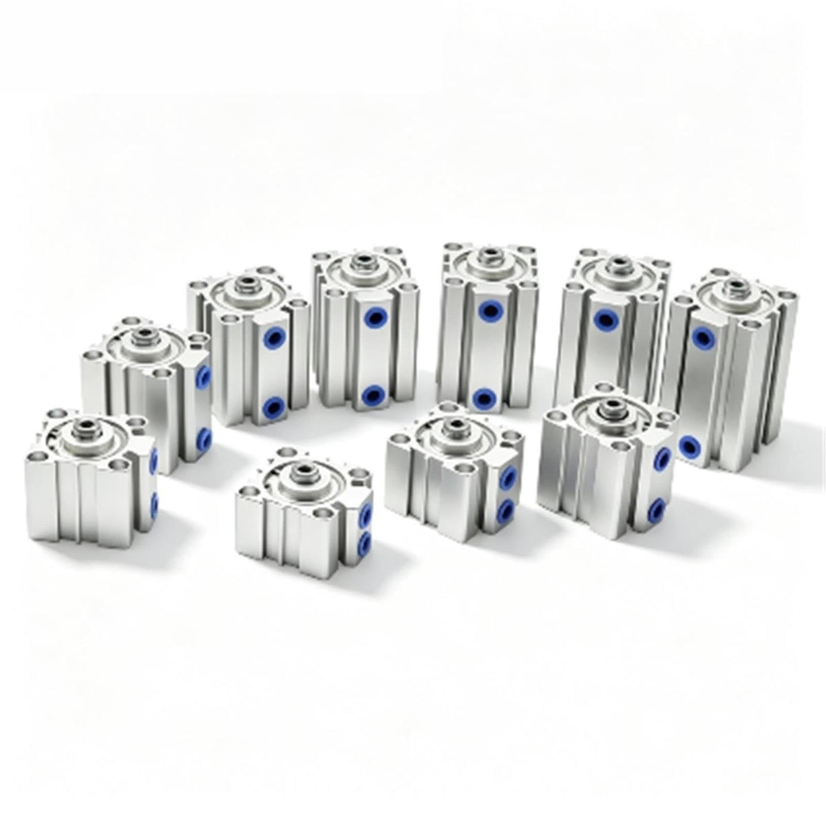 SDA Thin Pneumatic Air Cylinder, Double Acting, 5-100mm Stroke, 12-100mm Bore(Stroke 100mm,Bore 20mm)