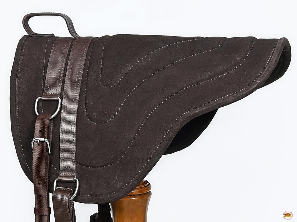 Western Bareback Saddle Pad Brown 26" X 32"