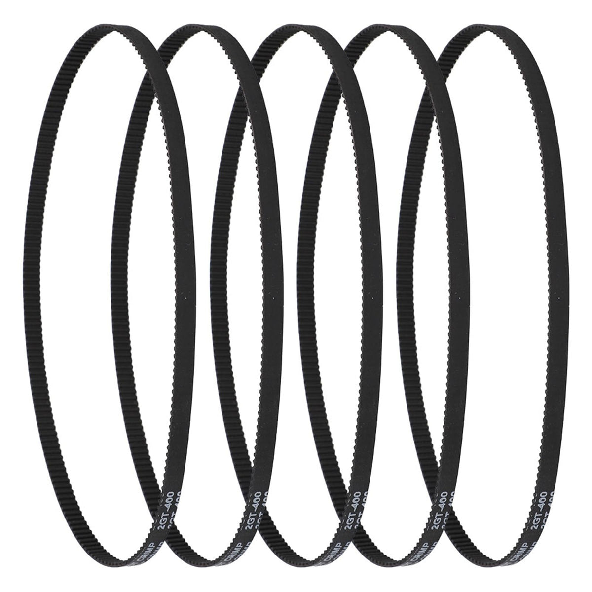 CHICIRIS 3D Printer Timing Belt, GT2 Rubber Closed Loop 400mm for Linear Drive