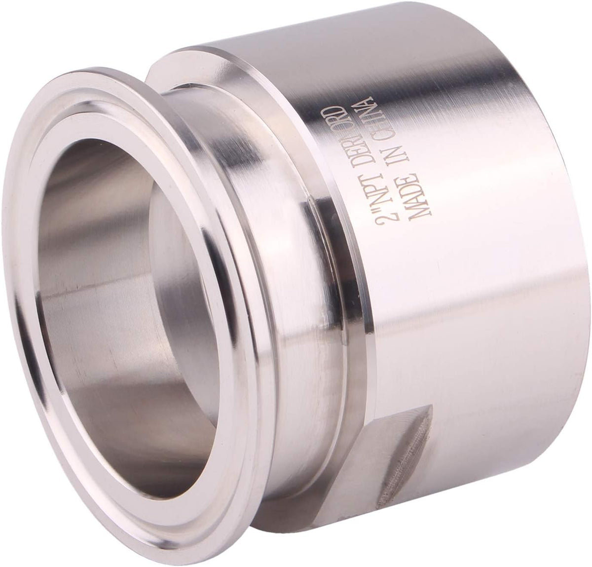 DERNORD 2'' Tri clamp Adapter to 2 inch FNPT Thread Ferrule Sanitary Pipe Fitting