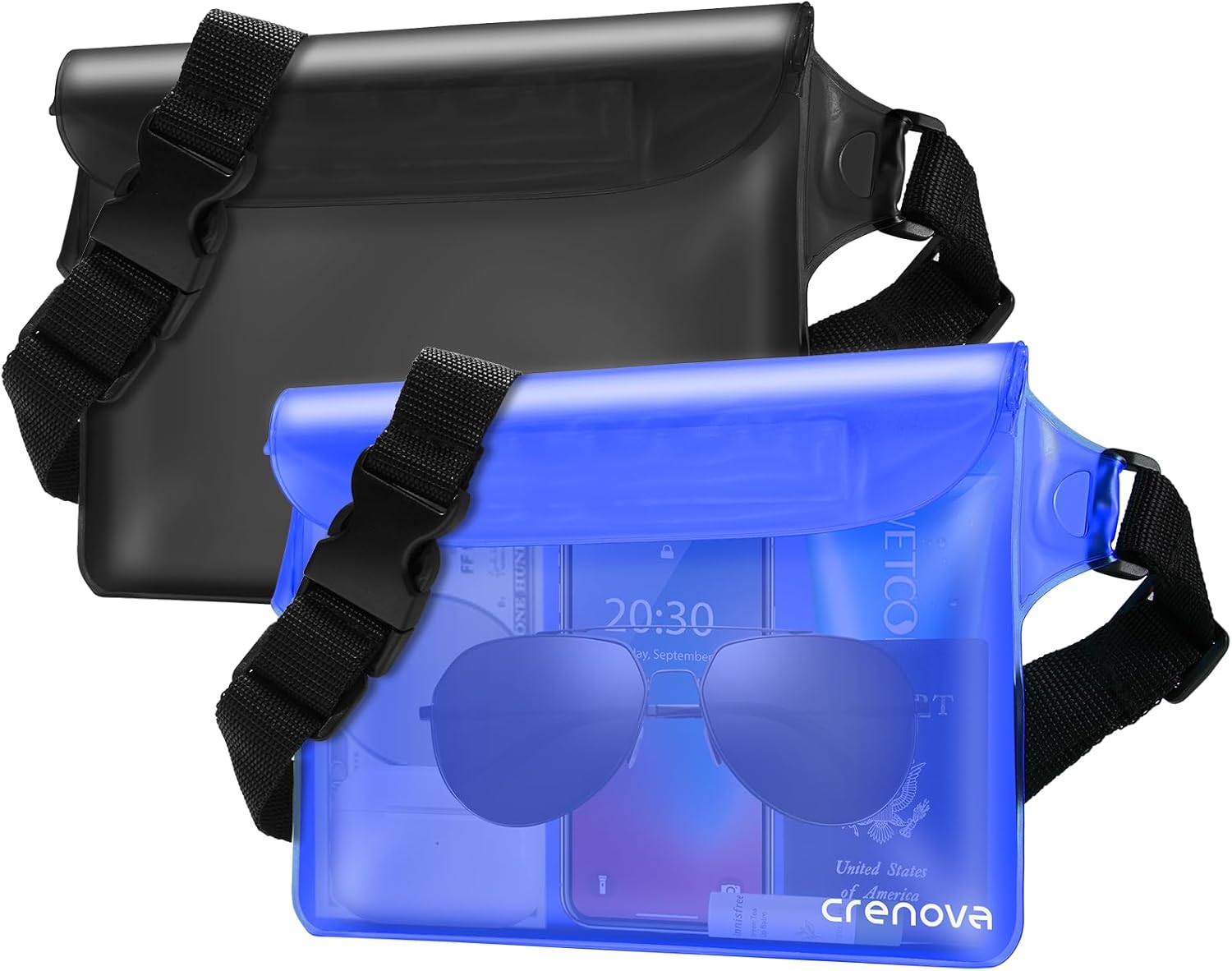 Waterproof Bag Fanny Packs for Women, Cruise Vacation Essentials Waterproof Pouch for Phone Passport Purse, Floating
