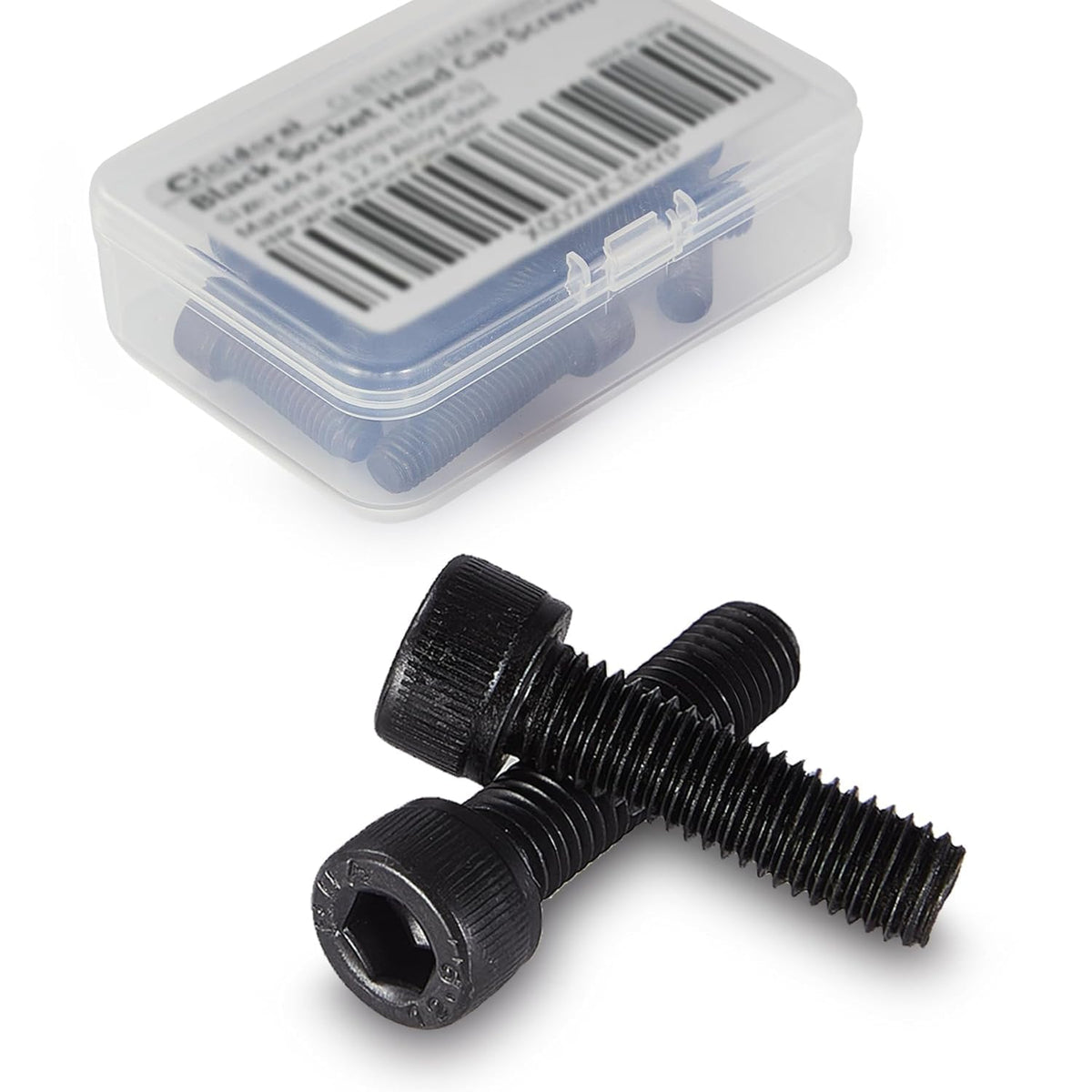 M6-1.0 x 8mm Socket Head Cap Screws, 12.9 Grade Alloy Steel, Black Oxide Finish, Machine Thread, Allen Socket Drive, Quantity 50