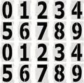 4 Inch Curb Number Stencils, 20Pcs 0-9 Address Curb Stencil Kit | Reusable, Plastic Numbers, Interlocking Stencils
