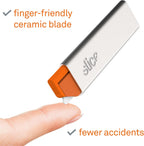 10515 Mini Box Cutter, Ceramic Blade Locks Into Position & Manual Carton Cutter 10585, 1 Pack