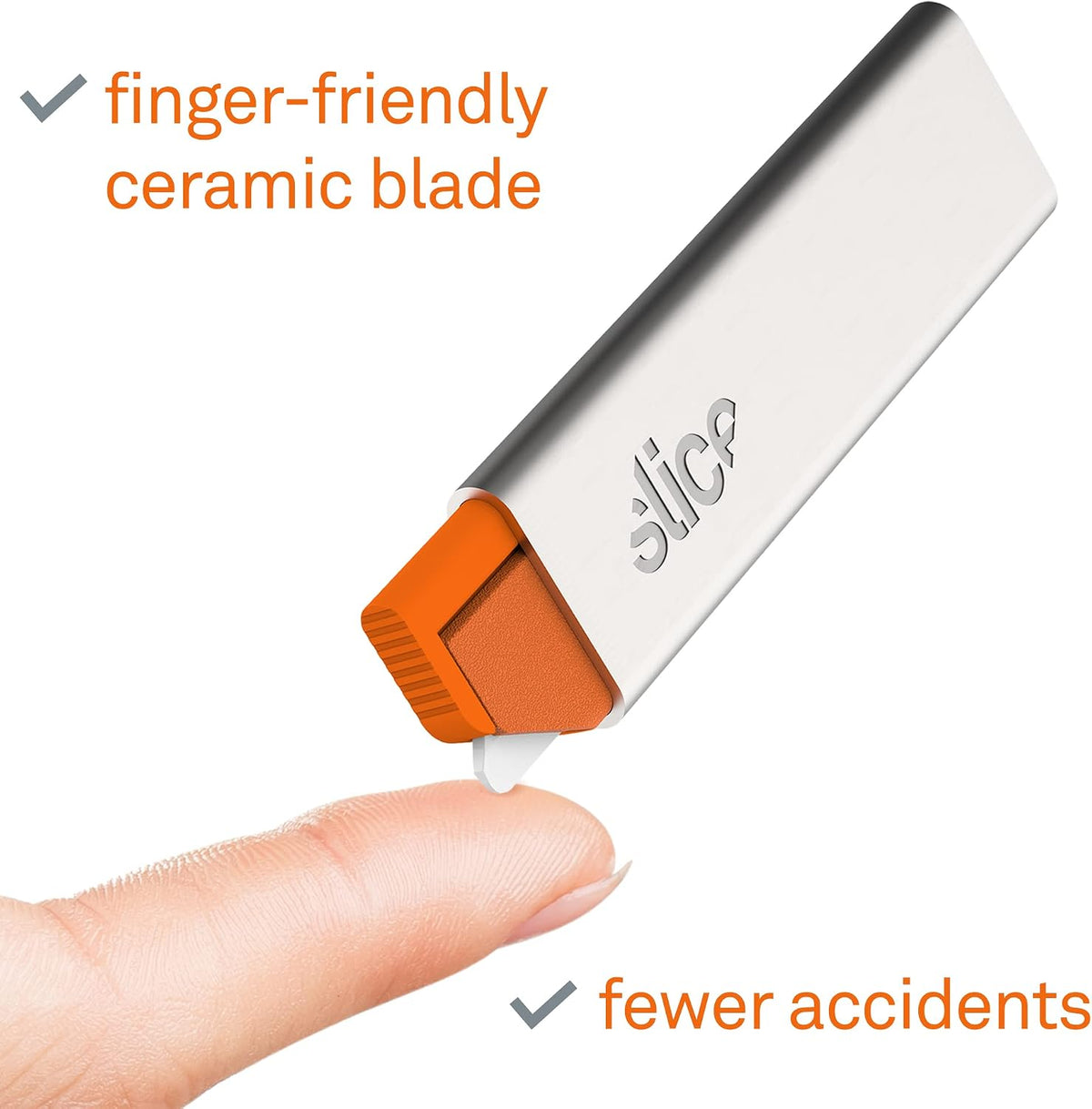 10515 Mini Box Cutter, Ceramic Blade Locks Into Position & Manual Carton Cutter 10585, 1 Pack