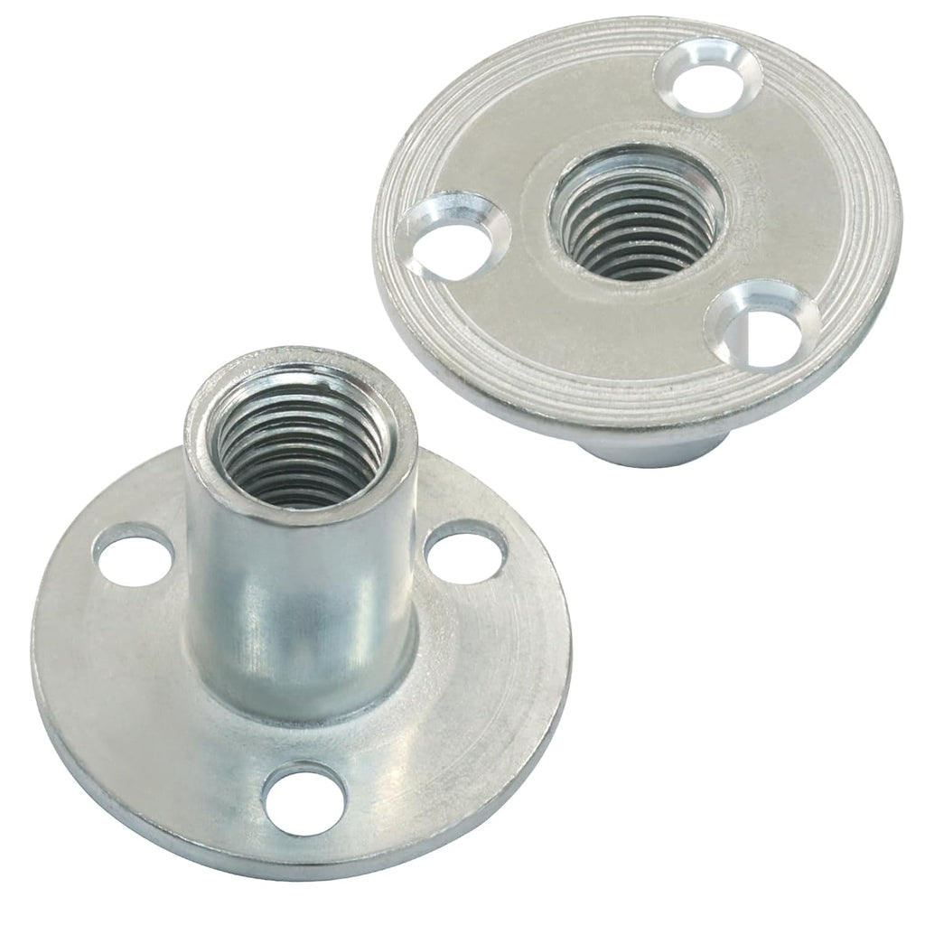 M12 Brad Hole T Nut, 5 Pcs, Carbon Steel