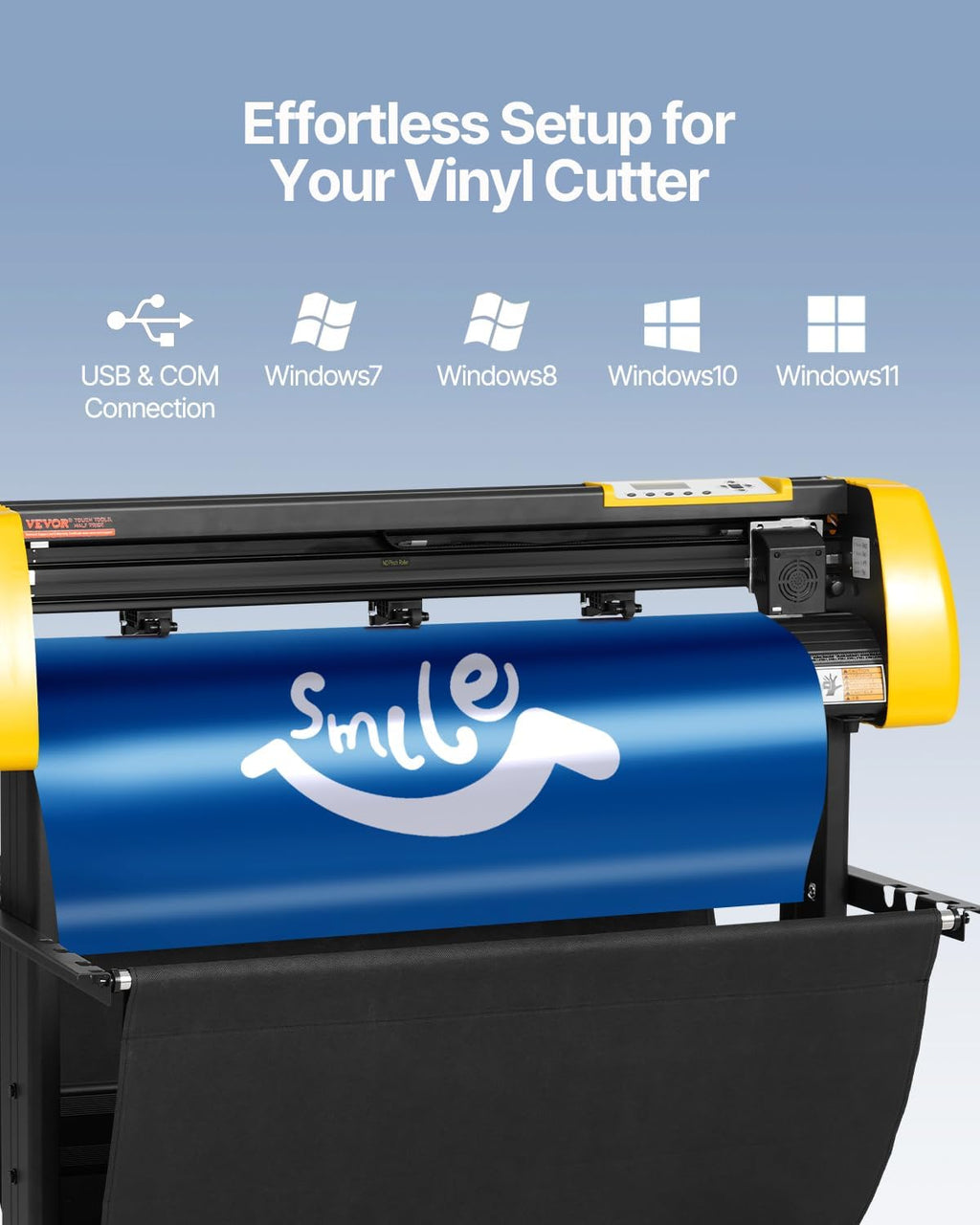 Vinyl Cutter Machine, 34 in / 870 mm Max Paper Feed Cutting Plotter, Automatic Camera Contour Cutting LCD Screen