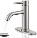 Brushed Nickel Bathroom Faucet, Single Hole Bathroom Sink Faucet