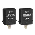 Crystala Filters Replacement For Sub-Zero Refrigerator (Pack of 2)