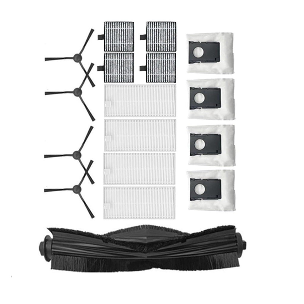 Ultra Durable Main Side Brush Filter，Compatible With Eureka J20 / Midea W20 / W20 Pro Robot Vacuum Cleaner Essential Accessories