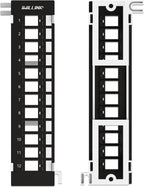 iwillink Blank 12 Port Keystone Patch Panel with 89D Wall Mount Bracket