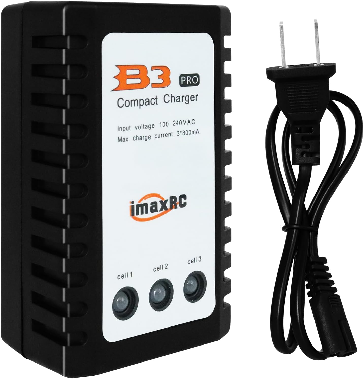 B3 Lipo Battery Charger - 2S 3S RC Balance Chargers AC 7.4-11.1V 10W with XH3P XH4P Plug for RC Car Batteries Drone