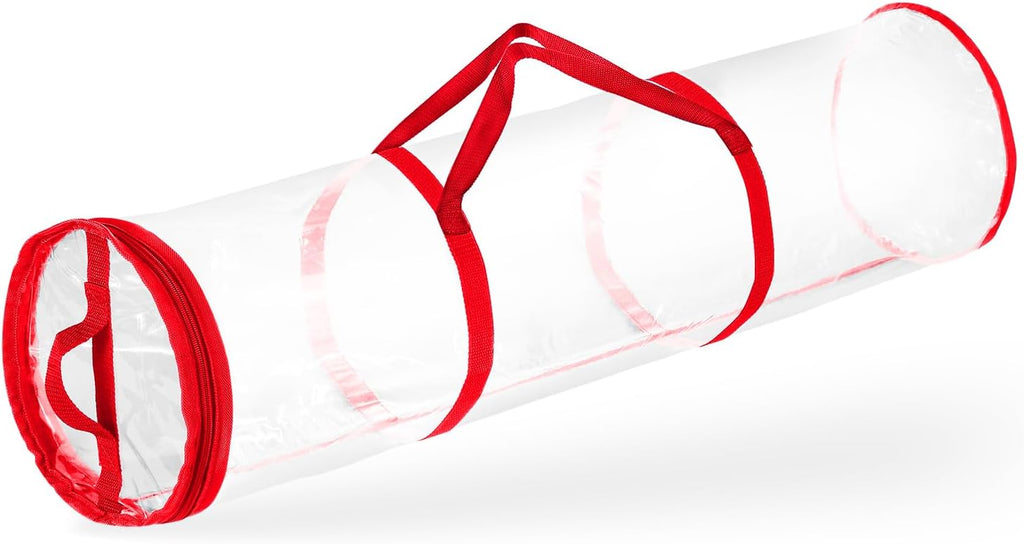 Wrapping Paper Storage Container - Clear Wrapping Paper Holder Fits Up To 14 Rolls of 40" - Tear Proof Gift Wrap