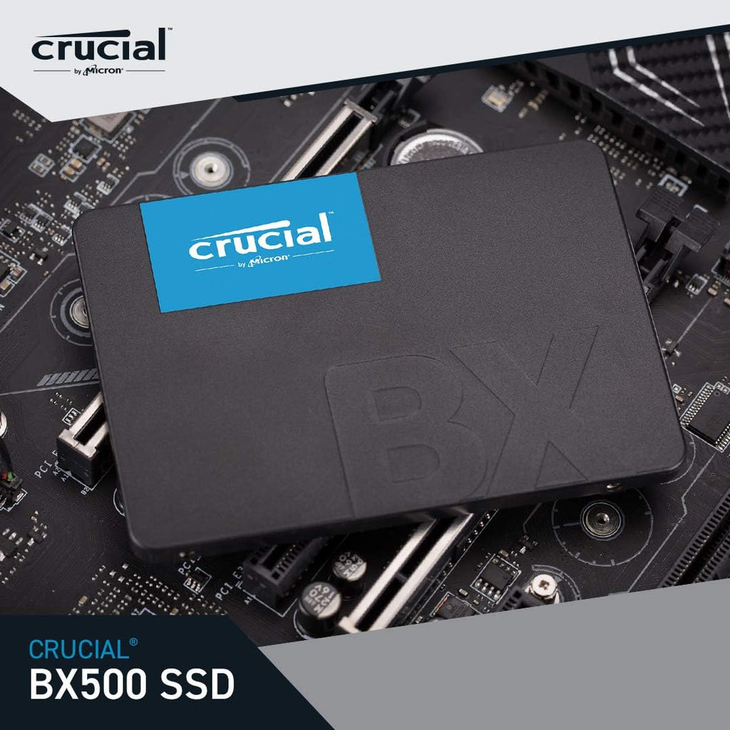 BX500 SATA SSD 1TB, Internal SSD 2.5", Up to 540MB/s, Compatible with Notebooks and Desktop PCs, 3D NAND, Dynamic