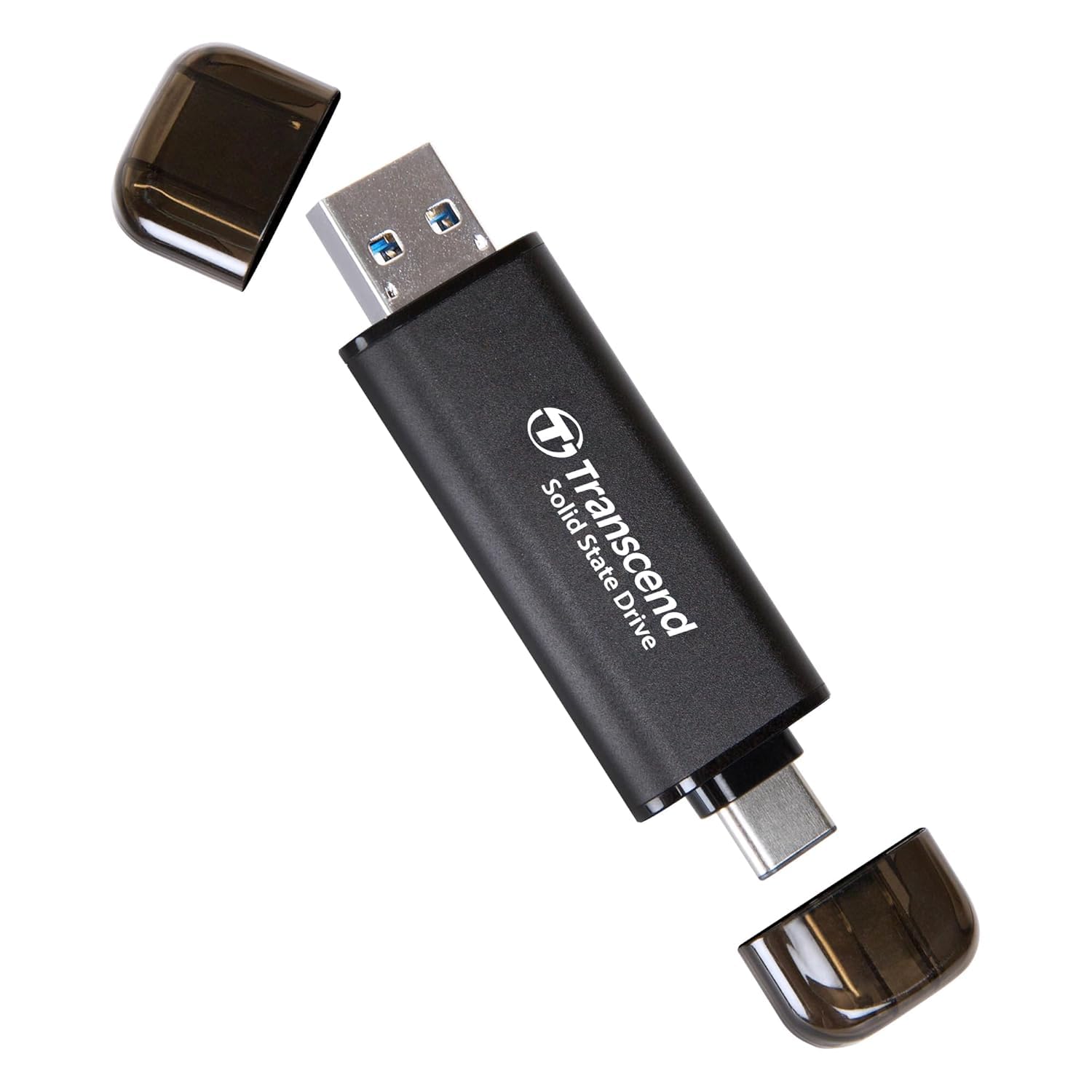 ESD310 256GB External SSD, Up to 1,050MB/s, Dual USB Flash Drive for iPhone/iPad/Mac/Windows, Android/Tablet/PC, USB