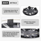 14 Inch Hubcaps Wheel Covers for 2014-2025 Mitsubishi Mirage