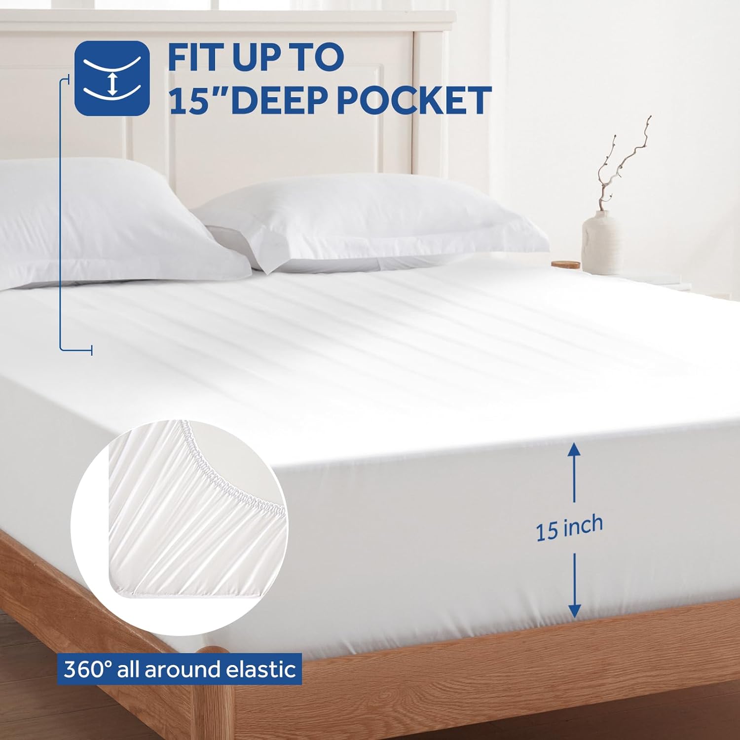 Heated Mattress Pad Full Size with 10 Heat Settings Machine Washable | Electric Mattress Pad Bed Warmer with 1 to 9