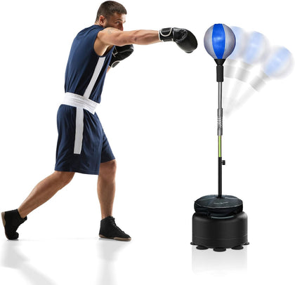 Cobra Reflex Bag, Fast Action Punching Bag with Stand, Punching Bags for Adults and Teens, Adjustable Height Boxing