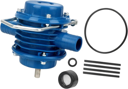 Hand Drill Water Transfer Pump with Startup Assist Design, Compact Size and Hose Ports for Everyday Water Transfer