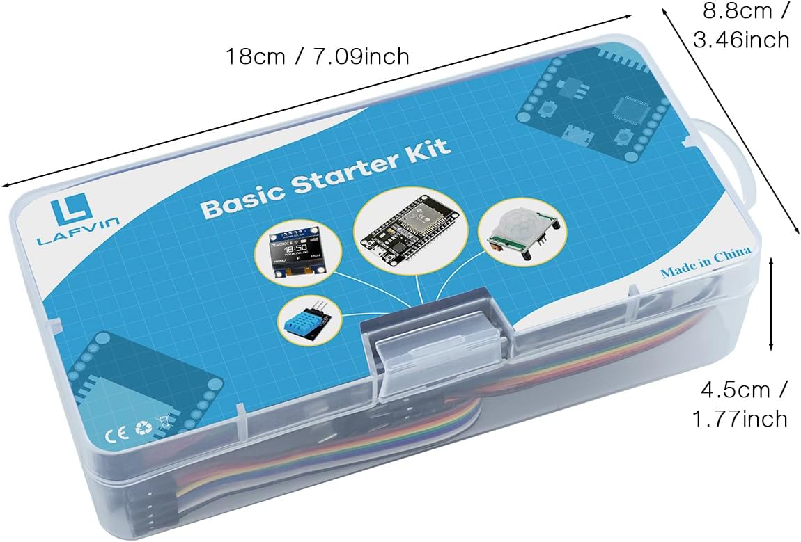 LAFVIN Basic Starter Kit for ESP32 ESP-32S WiFi IoT Development Board with Tutorial Compatible with Arduino IDE