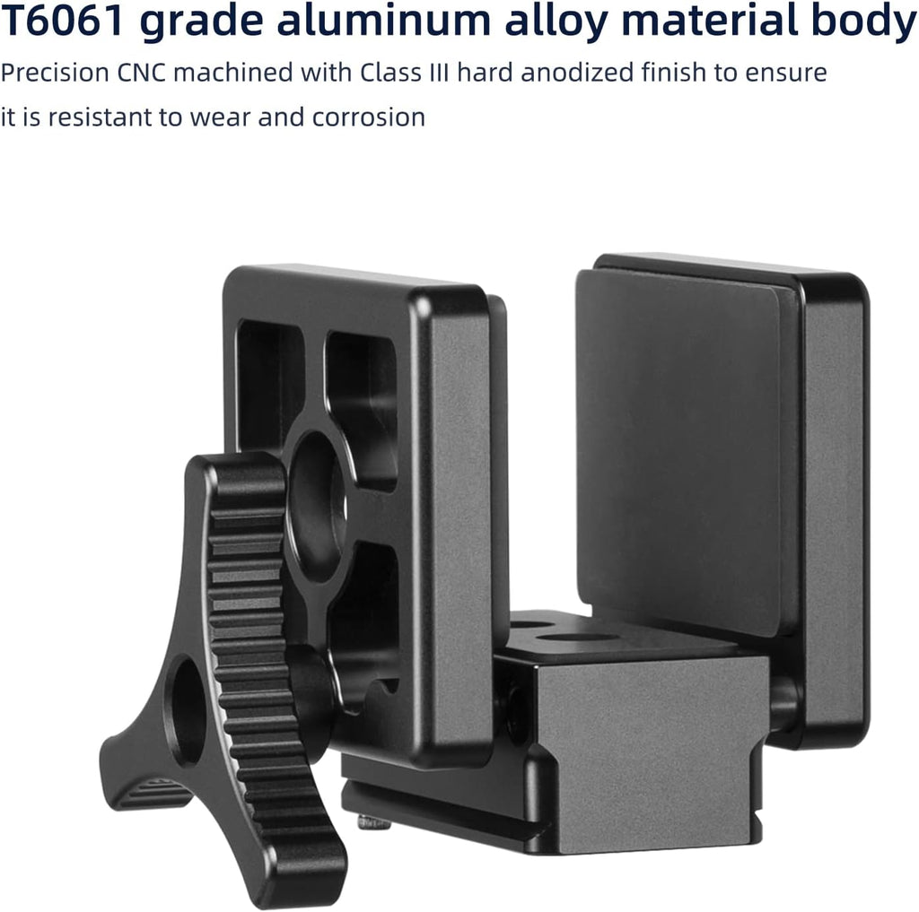 GS-01Arca Swiss Rifle Saddle Mount, Hunting Tripod Clamp with Quick Release Plate, Shooting Tripod Rest, Enhanced