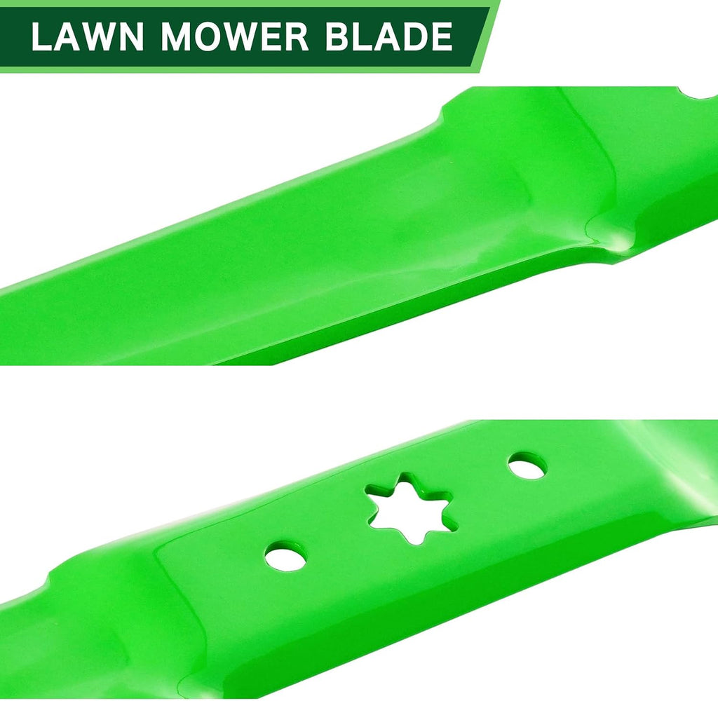 50 Inch Deck High-Lift Mower Blades Fits Cub Cadet ZT1 ZT2 XT1 XT2 LT50 GT50 RZT Troy-Bilt Super Bronco Mustang XP 50 Mower Replaces OEM 742-05052A 942-05052A with 6 Point Star 3 Pack