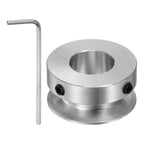 HARFINGTON Single Groove Pulley 14mm Fixed Bore 30mm Outer Diameter Aluminum Alloy with Hex Wrench for Drilling Machine 6mm PU Round Belt